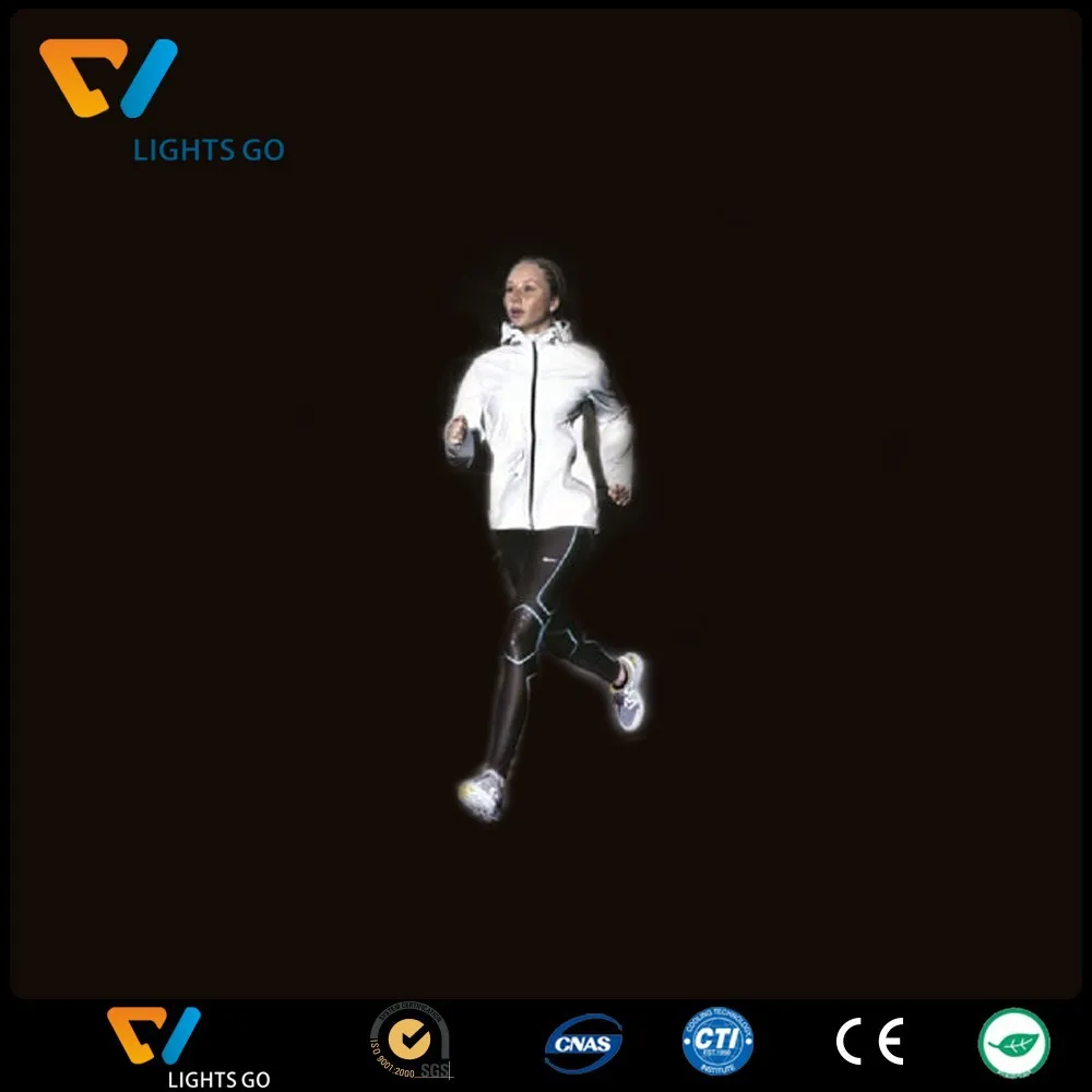 Lycra reflective stretch fabric