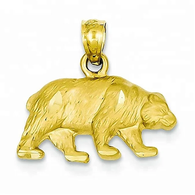 gold bear charm