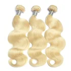Best selling product 8-32 inch 100% indian human virgin hair extension 613 body wave