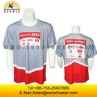 Sublimation cut and sew sport shirt wholesale custom all over print t-shirt