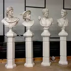 Hot sale western hand carved marble stone busts for sale