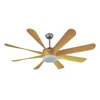 60 inch industrial ceiling fan with LED light remote control switch low power consumption big fan
