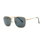 2019 Fashion Polarized Sunglasses Metal Frame Sun Glasses Glass Lens