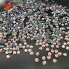 High quality Pink AB Light Rose Hot fix Glass Rhinestones in bluk