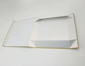 magnetic closure foldable cardboard paper gift packaging box for