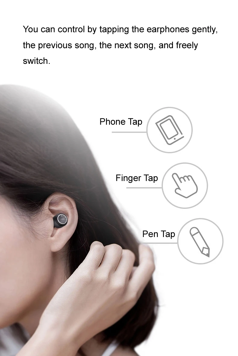 High Quality Hifi 5.0 TWS Realtek Chip Auriculares Wireless Earphone Waterproof with Charging Box - ANKUX.COM