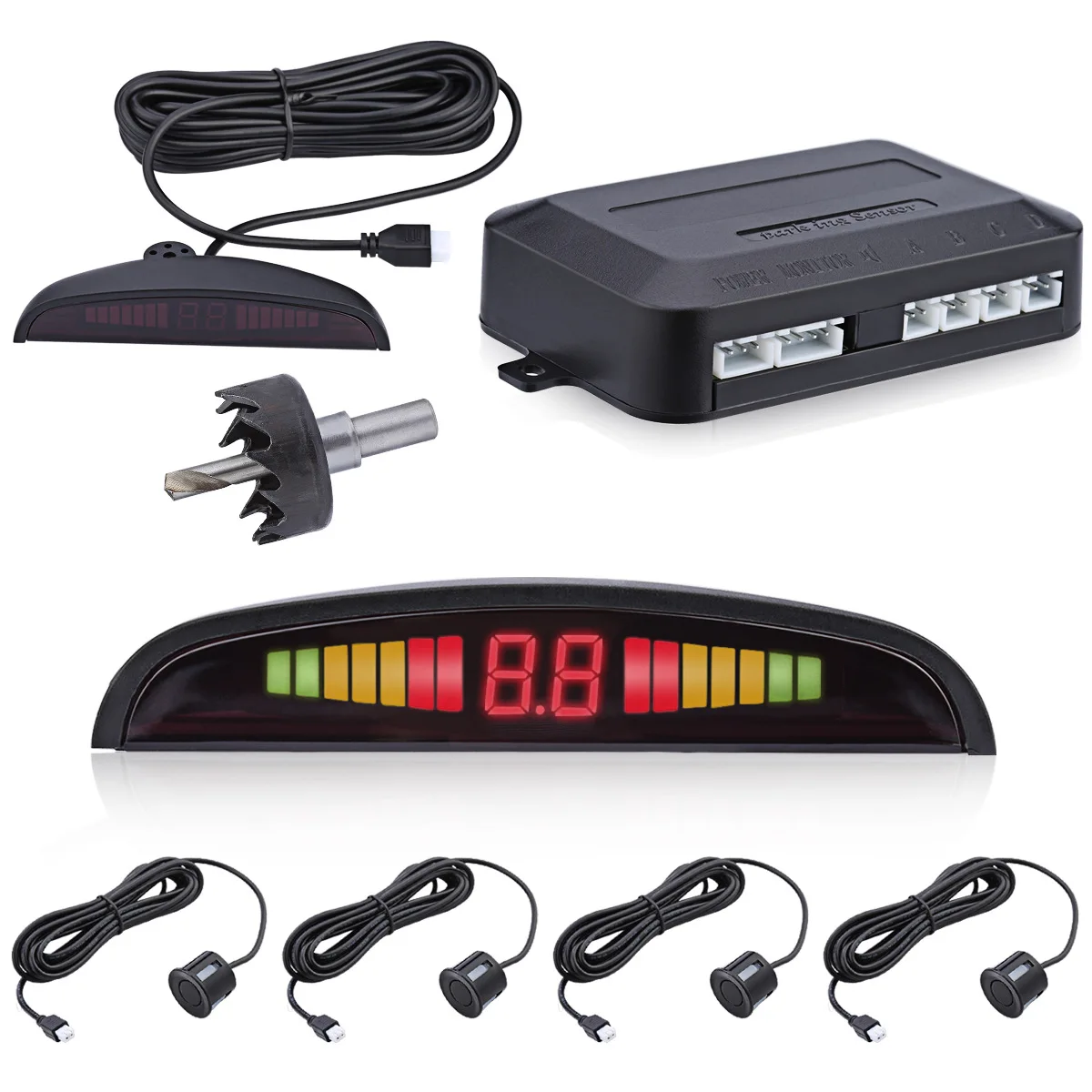 Led Display Parking Lot Sensor Work Automatically Parking Sensor - ANKUX.COM