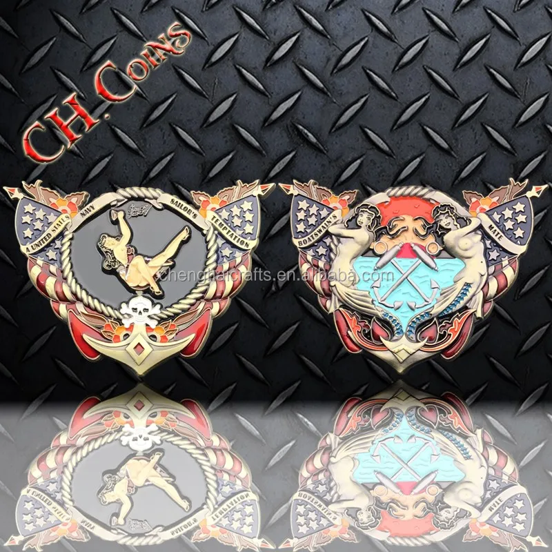 custom metal navy coin