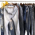 Bundle clothing used sort second hand clothes of MEN JEAN PANT in uk