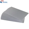 glossy finish printable silver background blank metallic pvc card