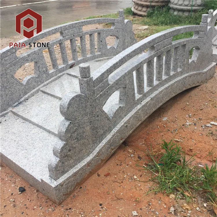 product grey granite stone garden bridge-5