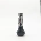 Promotion Chrome Sleeve Rubber Snap-In Pull Through Tire Valve Stems For Car Truck TR413C