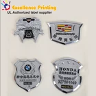3D plastic Car Logo /Custom Car Emblem /ABS Chrome stickers