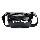 Fashion custom sequins waterproof hiking waist bag women running climbing belt fanny pack men leather waist bag for sport