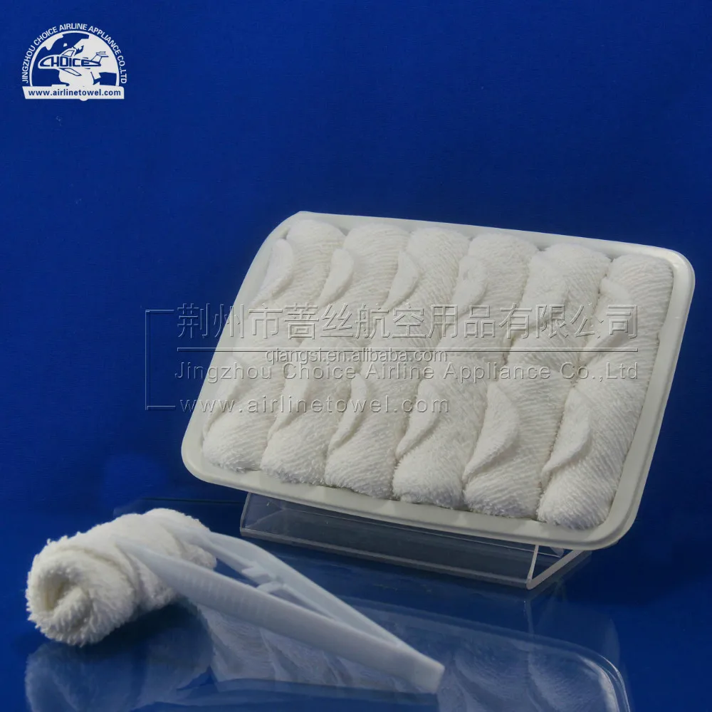 disposable cotton refreshing roll towel for airline