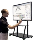 cheap 50 inch touch screen all in one interactive led monitor built in android and OPS pc box