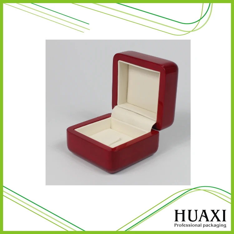 sale small white leatherette paper jewellery box ring jewelry