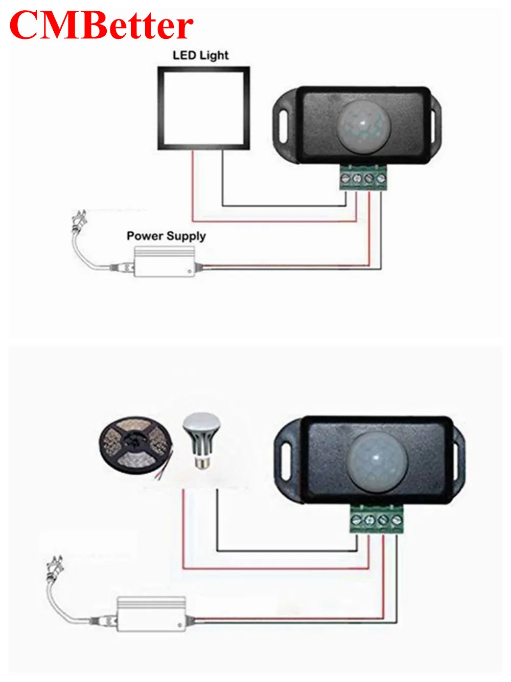 12V 24V Mini PIR Motion Sensor Detector Switch for LED Strip Ruban Light Tape SMD 5050 3528 Infrared Detection 6A 12 Volt 24Volt (4)