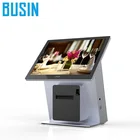 pos machine use 15+12.1inch dual screen pos equipment for sale