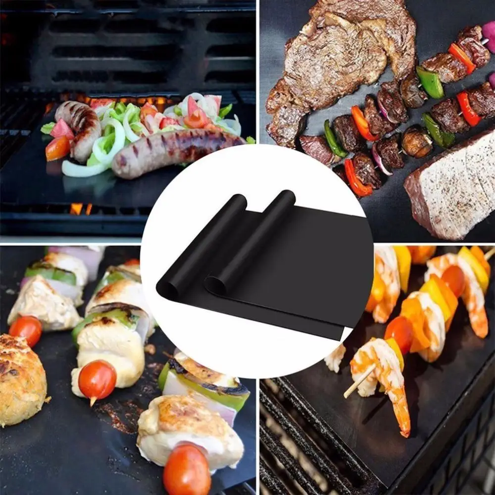 Set Of 2 Non Stick Food Grade Teflon Bbq Grill Cooking Mat Buy