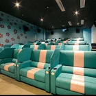 Comfortable leather VIP movie sofa couple cinema lover seat