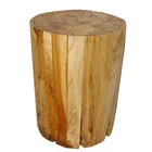 farm handmade style round wooden garden stool furniture