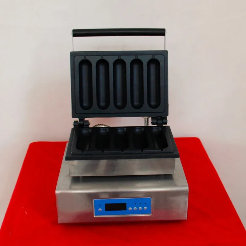 2015 New design automatic digital commercial hot dog machine lolly waffle maker French sausage maker