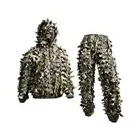 men's 3D cutting 100% polyester camo hunting jacket