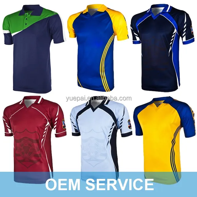 High quality wholesale cheap polyester custom sublimated blank rugby jersey for team
