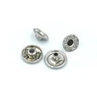 Nickel 9MM metal garment button and decorative snap button