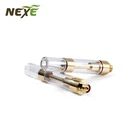 lead free Gold color ceramic vape cartridge 510 atomizer disposable for 510 thread cbd carts cbd vape carts