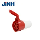 Socket Socket Socket JiNH Hot Selling 113 123 Ip44 16a 32a 220 240v 2P E Industrial Socket