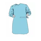 2019 EN13795 Raglan Sleeve Surgical Gown Medical Protective Clothing