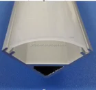 2017 new design led triangle aluminum profile with diffuser Cover for kitchen cabinet