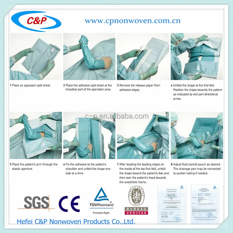 Sterile Shoulder Bone Or Elbow Joint Surgery Drape Pack Buy Sterile