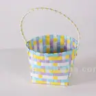 cute PP strap weaving gift basket for easter day