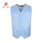 Modern design 100% polyester wedding waistcoats mens fashion vest