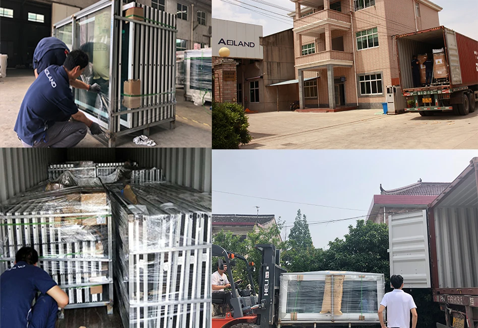 commercial system double glazed insulating glass shutter windows