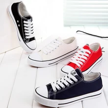 Woman Shoes 2018 New Design Fashion Wholesale White Woman Casual Canvas Shoe
