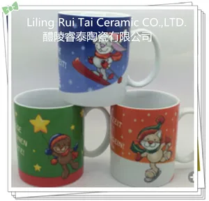 color printing promotional gift ceramic coffee mugs/coffee cups