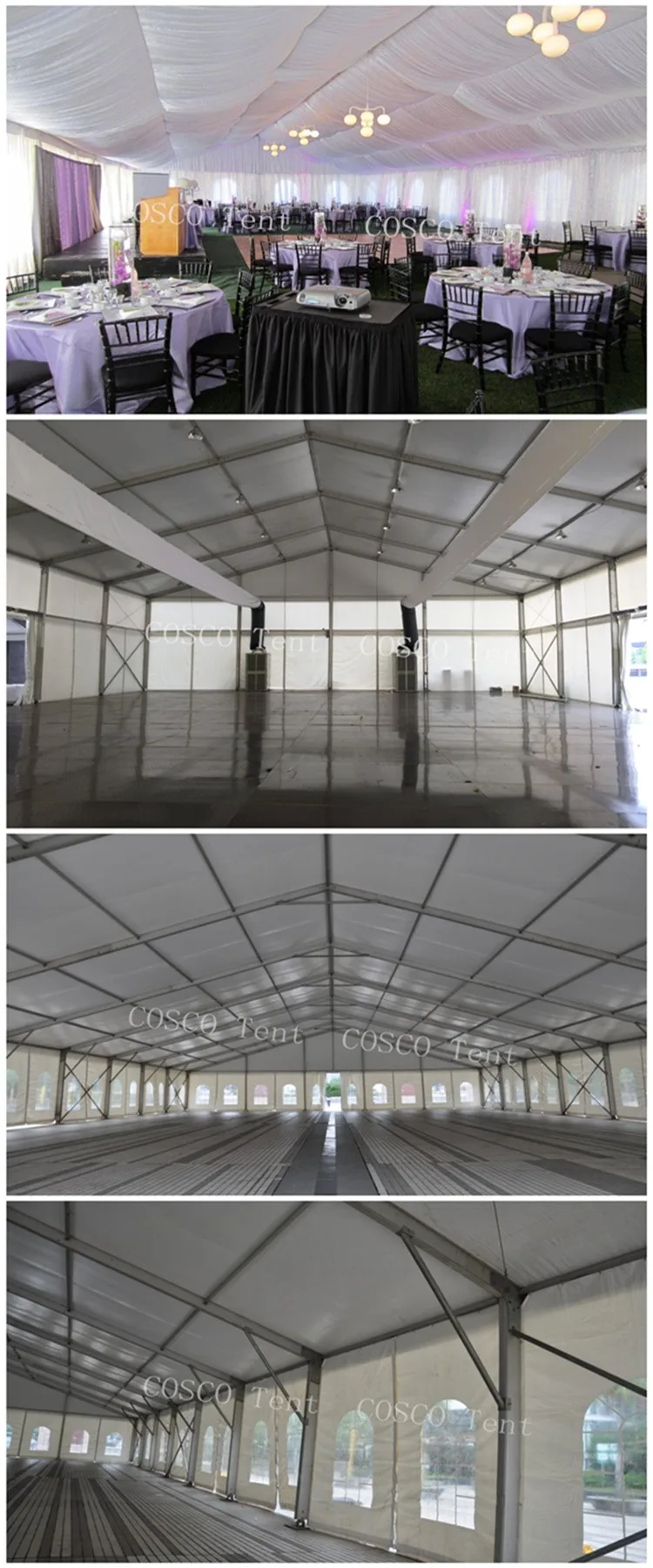 Special large outdoor curved event tent for exhibition
