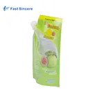 Reusable Milk Soft Drink 100Ml Stand Up Pouch With Spout Wine