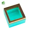 Alibaba manufacturer offer fancy paper golden square nested boxes