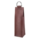 Custom PU Leather Red Wine Bottle Bag For Gift