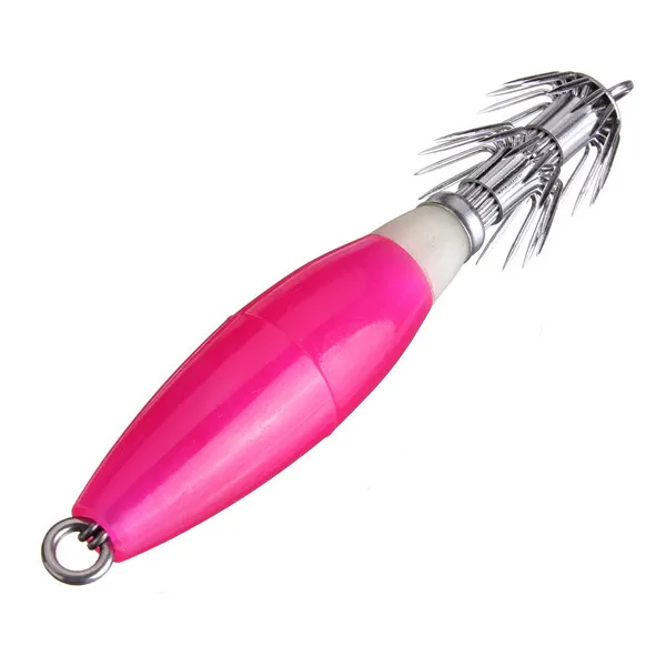 New Noctilucent Luminous Squid Bait Fishing Lures Hook Atificial Bait Fish Hook Fishing Jig