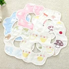 Amazon wholesale supplier embroidered 100 % cotton bandana baby bib