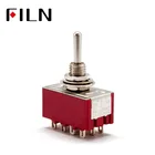 1Pc 12-Pin Mini Toggle Switch 4PDT 2 Position ON-ON 2A 250V/5A 125VAC VE069 P