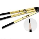 QM ブランド高品質木製眉毛メイク鉛筆永久 Microblading タトゥープライベートロゴすることができ