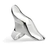 High Polished Stainless Steel Silver Short & Long Modern Style Armor Full Finger Knuckle Ring
