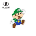 Custom Super Mario action figure mascot pin badge